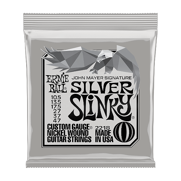 Encordoamento para Guitarra Ernie Ball John Mayer Silver Slinky Signature 10.5