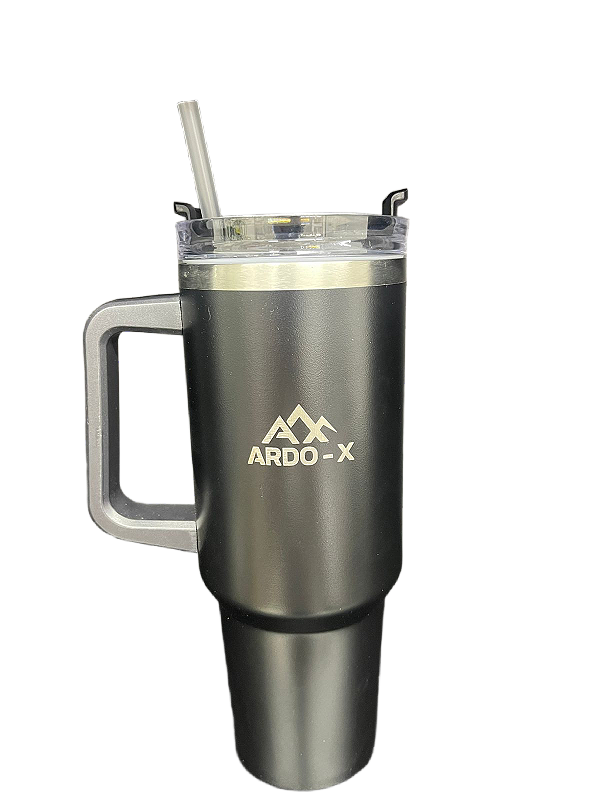 Copo Térmico com Canudo Ardo-X | Preto