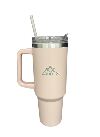 Copo térmico com Canudo Ardo-X | Rosa