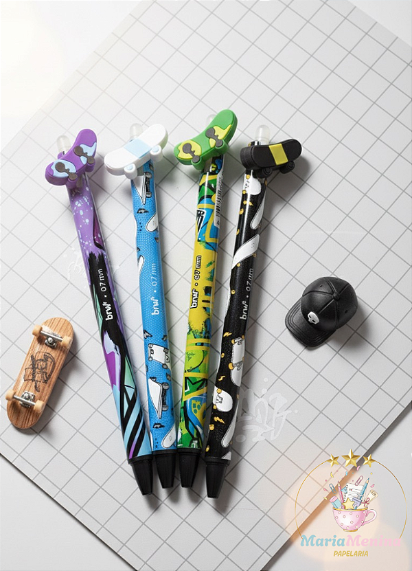 Caneta Gel Apagável 0.7mm Skate