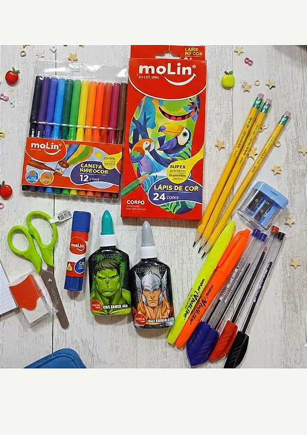 Kit Material Escolar Volta às Aulas