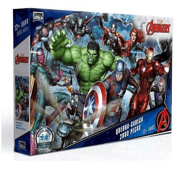 QUEBRA CABECA 2000 PECAS - OS VINGADORES