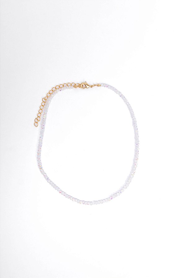 COLAR CURTO DE CRISTAIS FURTA COR