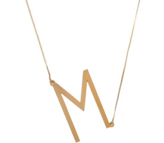 COLAR PERSONALIZADO LETRA INDIVIDUAL GRANDE