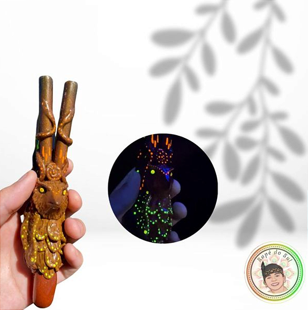 Kuripe Coruja com Sopro Duplo