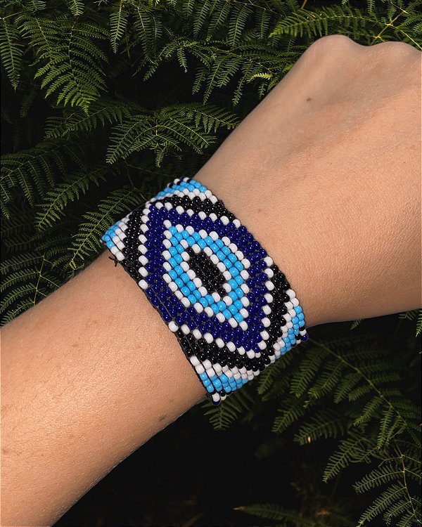 Pulseira de Miçanga Azul