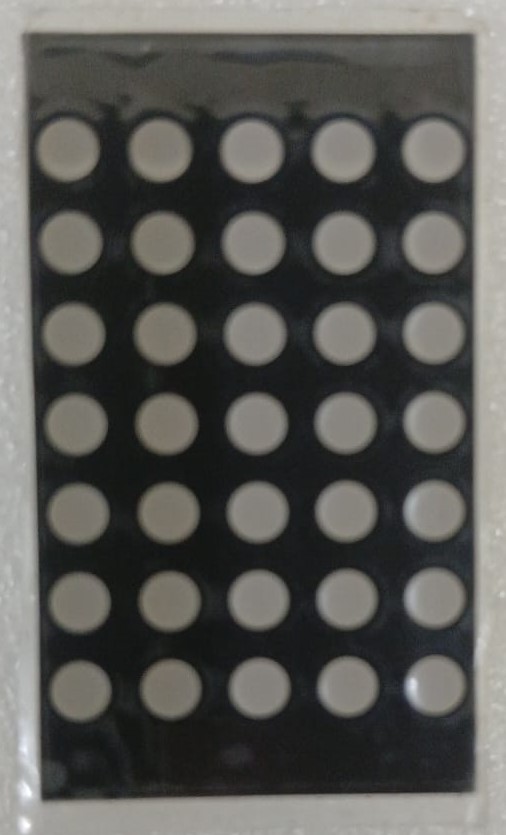 MATRIZ DE LED 5X7 AZUL 3MM 1,2" 470NM COLUNA ANODO E LINHAS CATODO 1057AB