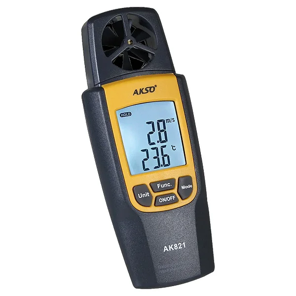 Termo-higroanemômetro Digital - Termômetro, Higrômetro E Anemômetro 3 Em 1 AK821 - Akso