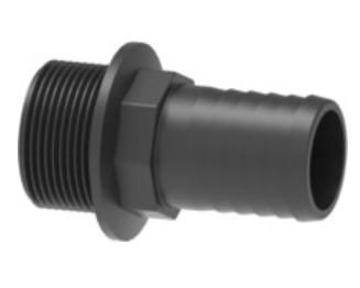 CONECTOR RETO PARA MANGUEIRA Ø13 MM COM ROSCA MACHO G 3/4” - 1032313 ARAG