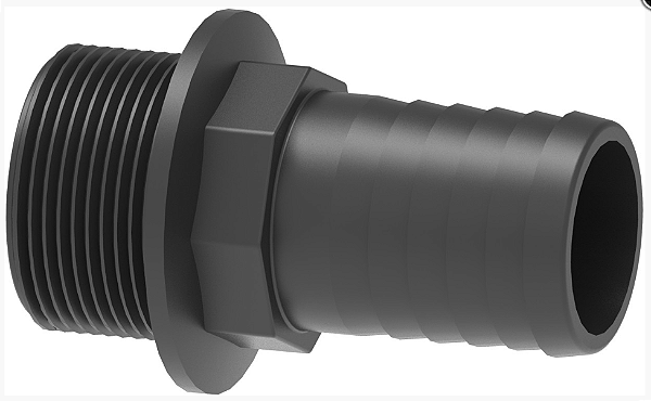 CONECTOR RETO PARA MANGUEIRA Ø13 MM COM ROSCA MACHO G 1”- 1032425 ARAG