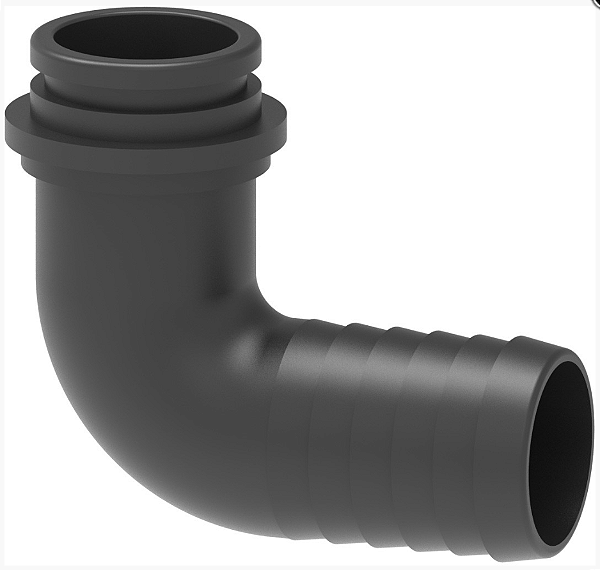 CONEXÃO ANGULAR 116640 – PARA PORCA FLY NUT - ENCAIXE PARA MANGUEIRA Ø40 MM ARAG