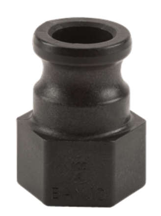 ENGATE RÁPIDO MACHO 2" X ACOP. DE ALAVANCA DE CAME EM PP PARA MANG. 2" - 200E BANJO