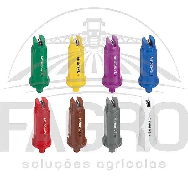 PONTA DE PULVERIZAÇÃO AI 110° DE JATO PLANO COM INDUÇÃO DE AR INOX (VS) - TEEJET