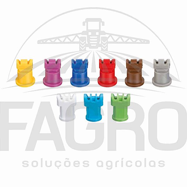 PONTA DE PULVERIZAÇÃO TURBO TWINJET AITTJ60 110° DE JATO PLANO DUPLO COM INDUÇÃO DE AR POLÍMERO (VP) - TEEJET