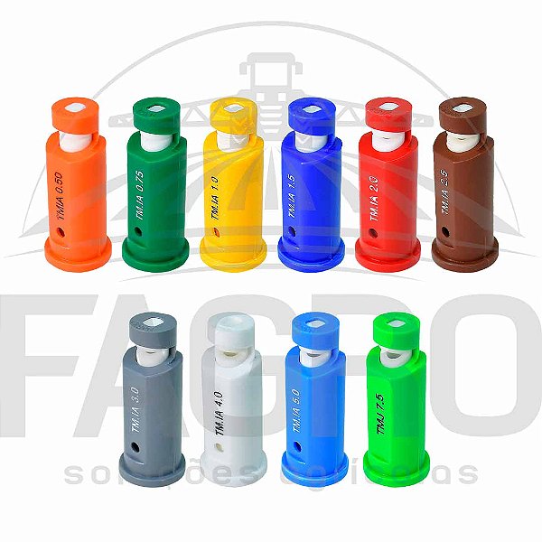 PONTA DE PULVERIZAÇÃO TM-IA 150° TURBO MAGNO COM INDUÇÃO DE AR JATO DEFLETOR CERÂMICA - MAGNOJET