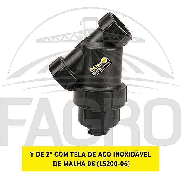 FILTRO DE LINHA EM Y DE 2" COM TELA DE AÇO INOXIDÁVEL LS200 - BANJO