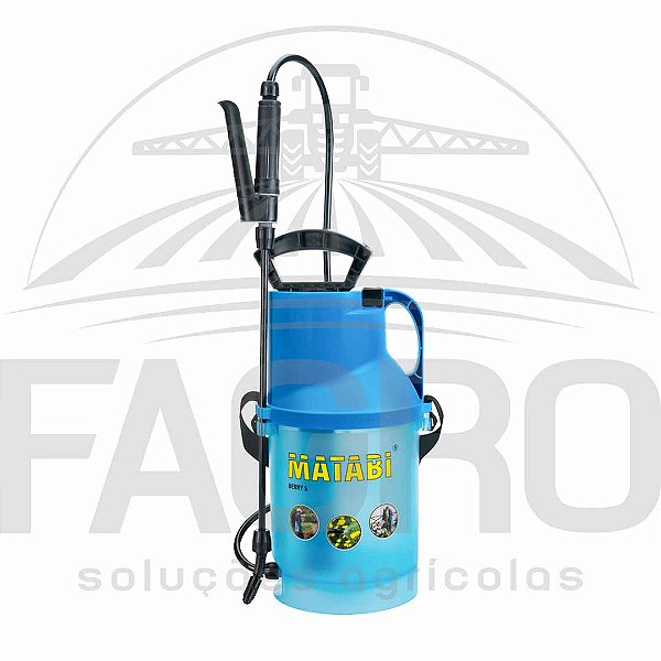 PULVERIZADOR DE COMPRESSÃO PRÉVIA MANUAL BERRY 5L E 7L - MATABI