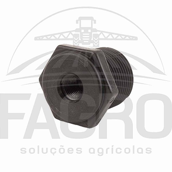 (ITEM PROMOCIONAL) REDUÇÃO ROSCA MACHO 1” X ROSCA FÊMEA 1/4”, PP - BANJO