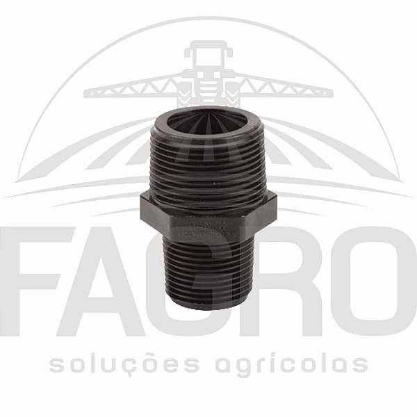 (ITEM PROMOCIONAL) NIPLE REDUÇÃO ROSCA MACHO 1 1/4” X ROSCA FÊMEA 1”, PP - BANJO