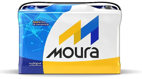 Bateria Moura 60Ah – 12V – M60AD – Polo Direito | Original de Montadora – Livre de Manutenção – Inmetro
