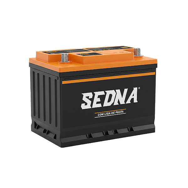 Bateria Sedna 60Ah – 12V – Polo Positivo à Direita | Livre de Manutenção – Inmetro