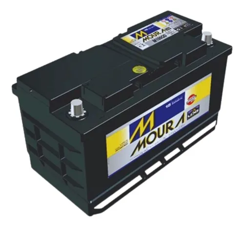 Bateria Moura 100Ah – 12V – M100QD – Polo Positivo à Direita | Livre de Manutenção – Inmetro