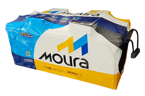 Bateria Moura LOG 180Ah – 12V – M180BE – Polo Positivo à Esquerda | Livre de Manutenção – Inmetro