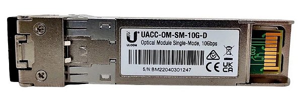 Módulo Gbic Sfp+ 10gb Monomodo Lc 1310nm Original ubiquiti 10km UACC-OM-SM-10G-D