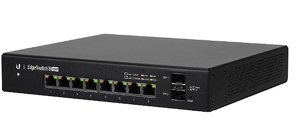 Switch gerenciável 8 portas gigabit  PoE+ Edgeswitch + 2 SFP Ubiquiti ES-8-150W