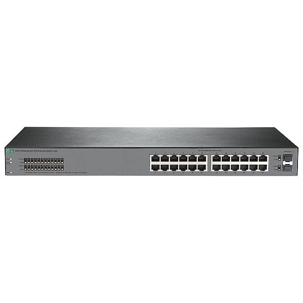 Switch 24 portas HP Aruba 1920S Gerenciável  24 portas Gigabit + 2 portas SFP - JL381A