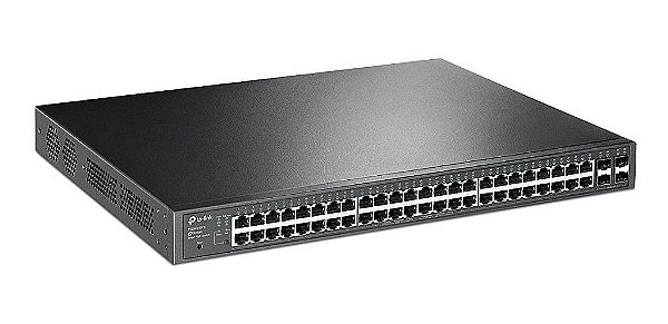 Switch 48 portas Gigabit POE + TP-Link T1600g-52ps (Tl-sg2452p) 802.3AT/AF