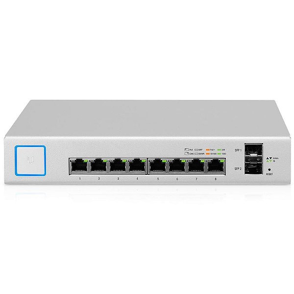 Switch Ubiquiti Unifi Us-8-150w-br 8p Poe Rj45 + 2p Sfp