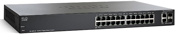 Switch Gerenciável 24 Portas Gigabit + 2 Sfp Cisco Slm2024t-na