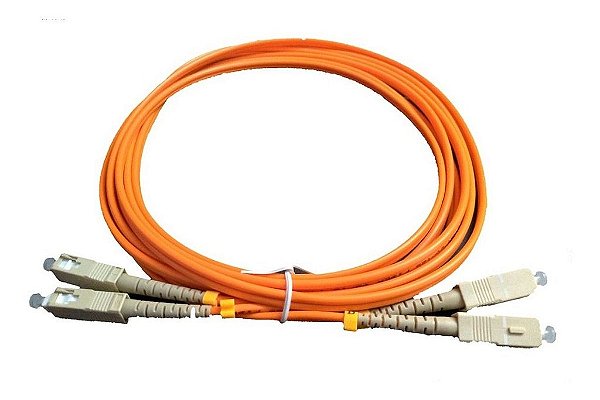 Patch Cord Fibra Óptica Sc Upc Multi-modo 3mts Duplex