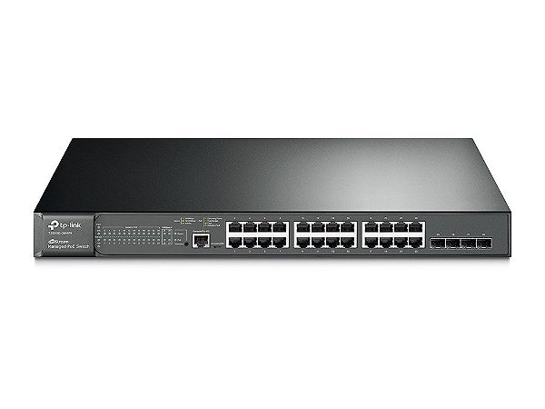 Switch 24 portas Gigabit Gerenciável POE+ TP-Link T1600G-28MPS (TL-SG2428P) 802.3AT/AF Superior a SG2424P