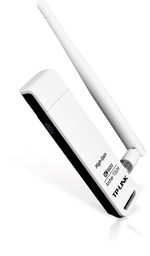 Adaptador Usb Wireless Ac600 Dual Band Tp-link Archer T2uh High Gain