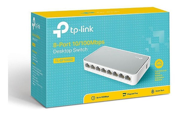 Switch 8 portas 10/100MB/s TP-Link TL-SF1008D