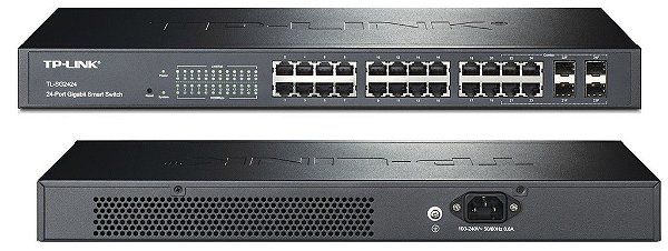 Switch 24 Portas Gigabit Gerenciável TP-Link T1600G-28TS (TL-SG2424) 4 SFP