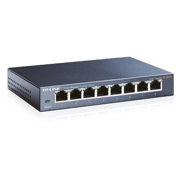 Switch 8 Portas 10 /100 / 1000mbps Desktop Tp-link Tl-sg108