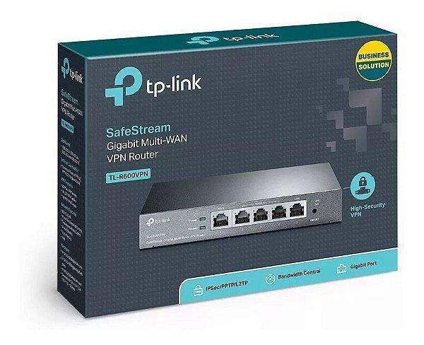 Roteador Vpn Broadband Gigabit Safestream Tp-link Tl-r600vpn (R605) Load Balance Multi-Wan