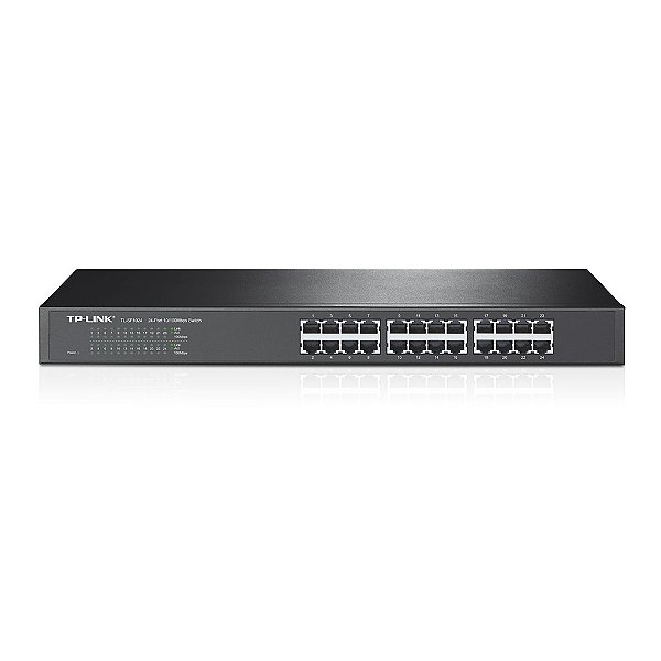 Switch 24p 10/100 Serve Em Rack 19 Tplink Tl-sf1024