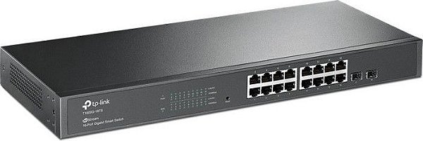 Switch 16 portas Gigabit Gerenciável 2 SFP TP-Link T1600G-18TS (TL-SG2216)
