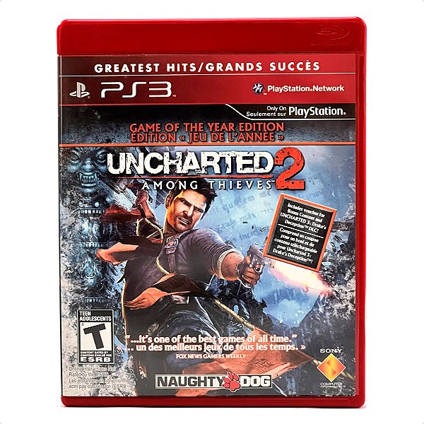 Jogo Uncharted 2 Among Thieves Mídia Fisica - PS3