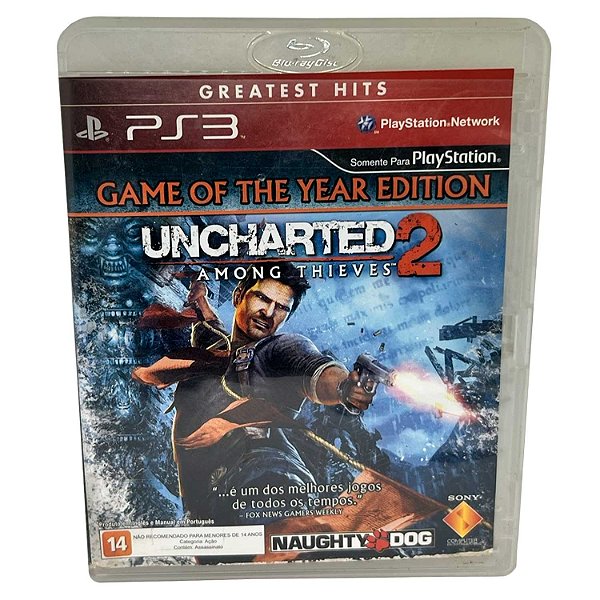 Jogo Uncharted 2 Among Thieves Mídia Fisica - PS3 - Usado