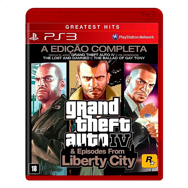 Jogo Grand Theft Auto IV & Episodes From Liberty City Mídia Fisica  (GTA 4) - PS3 (Greatest Hits) - Usado