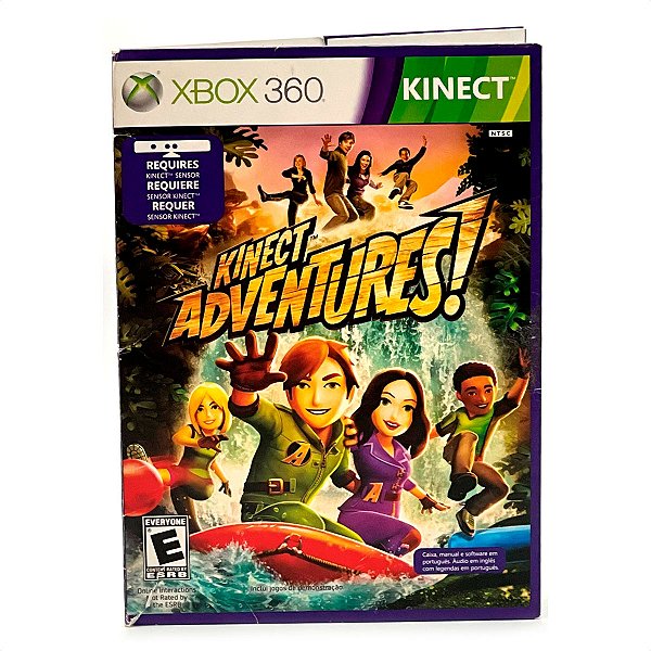 Jogo Kinect Adventures Mídia Fisica Capa Dura - Xbox 360