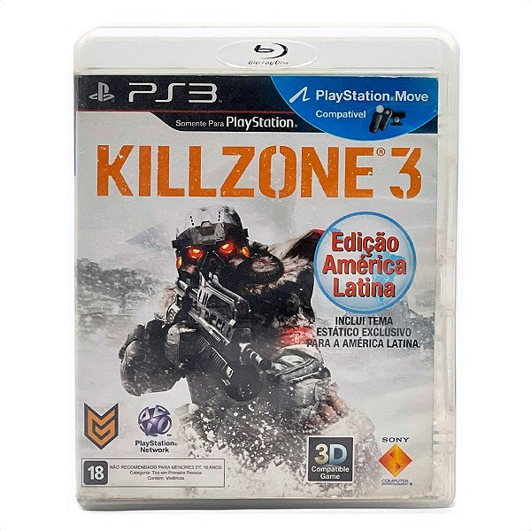 Jogo Killzone 3 Mídia Fisica Usado - PS3