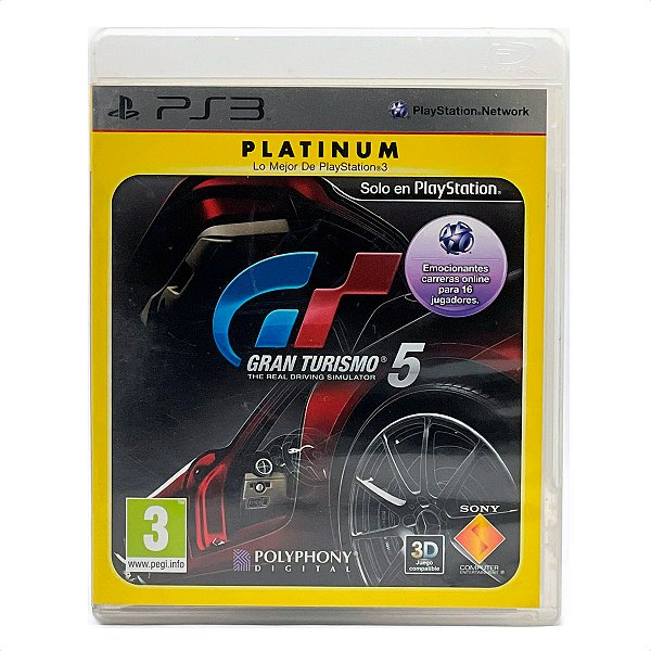 Jogo Gran Turismo 5 Mídia Fisica Usado - PS3 (Platinum)