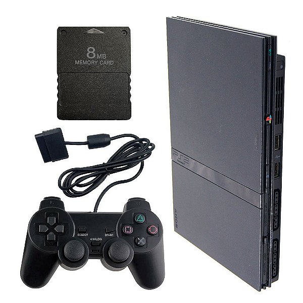 Console Sony Playstation 2 Slim Serie 7k Preto - PS2