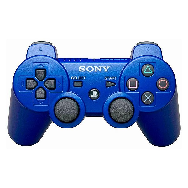 Controle Sony PlayStation DualShock 3 Azul - PS3